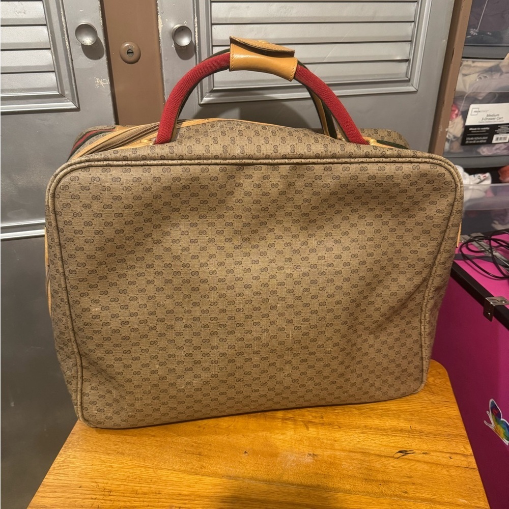 Gucci Brown Monogram travel bag
